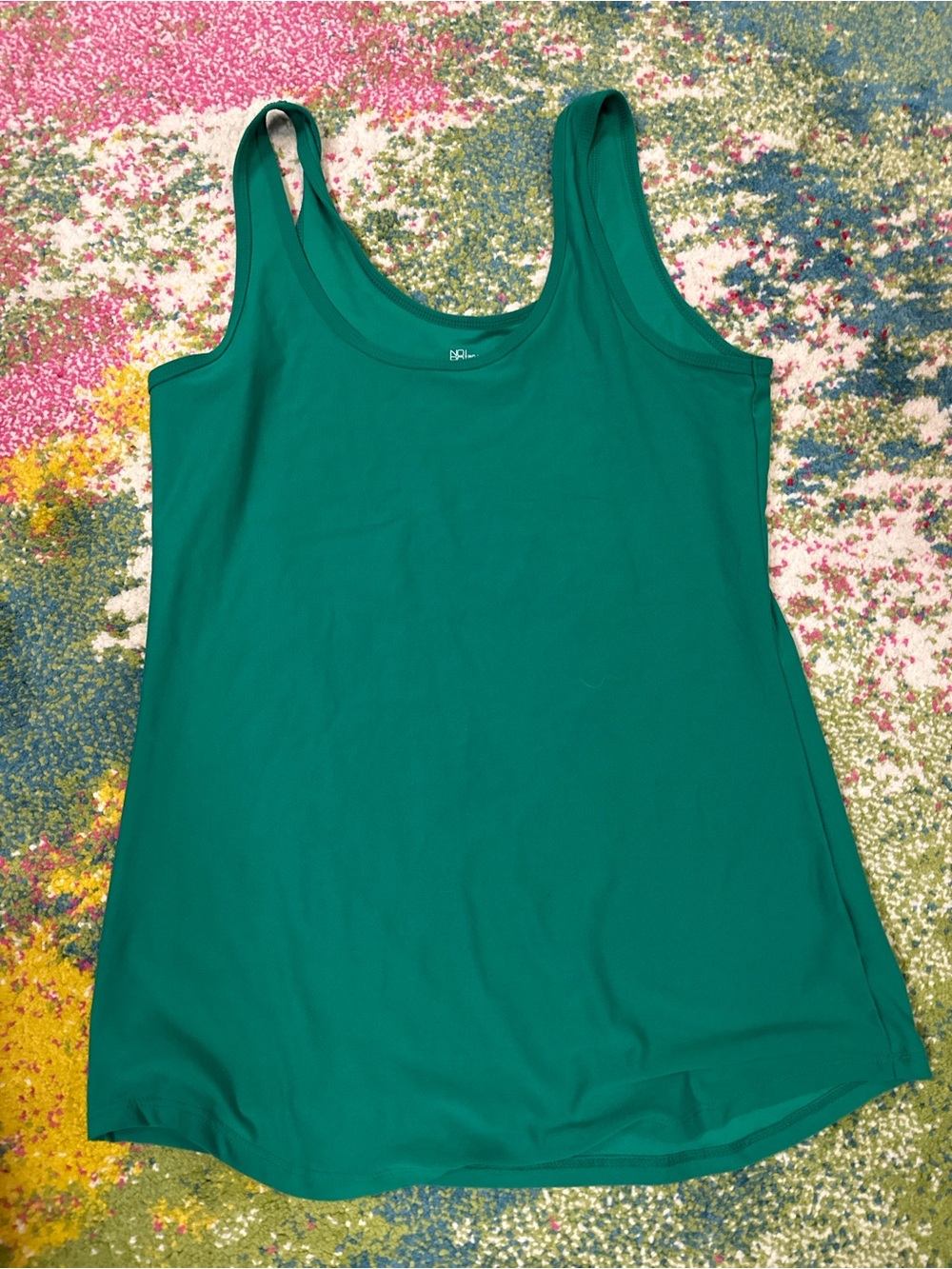 No Boundaries Emerald Green Scoop Neck Tank